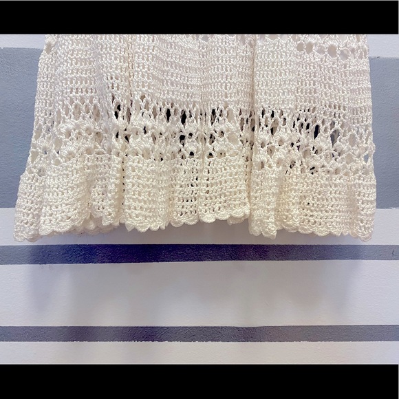 Trina Turk White Crochet Scalloped Summer Dress - Picture 5 of 11